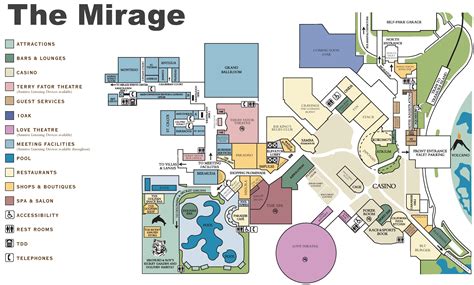 mirage las vegas floor map.